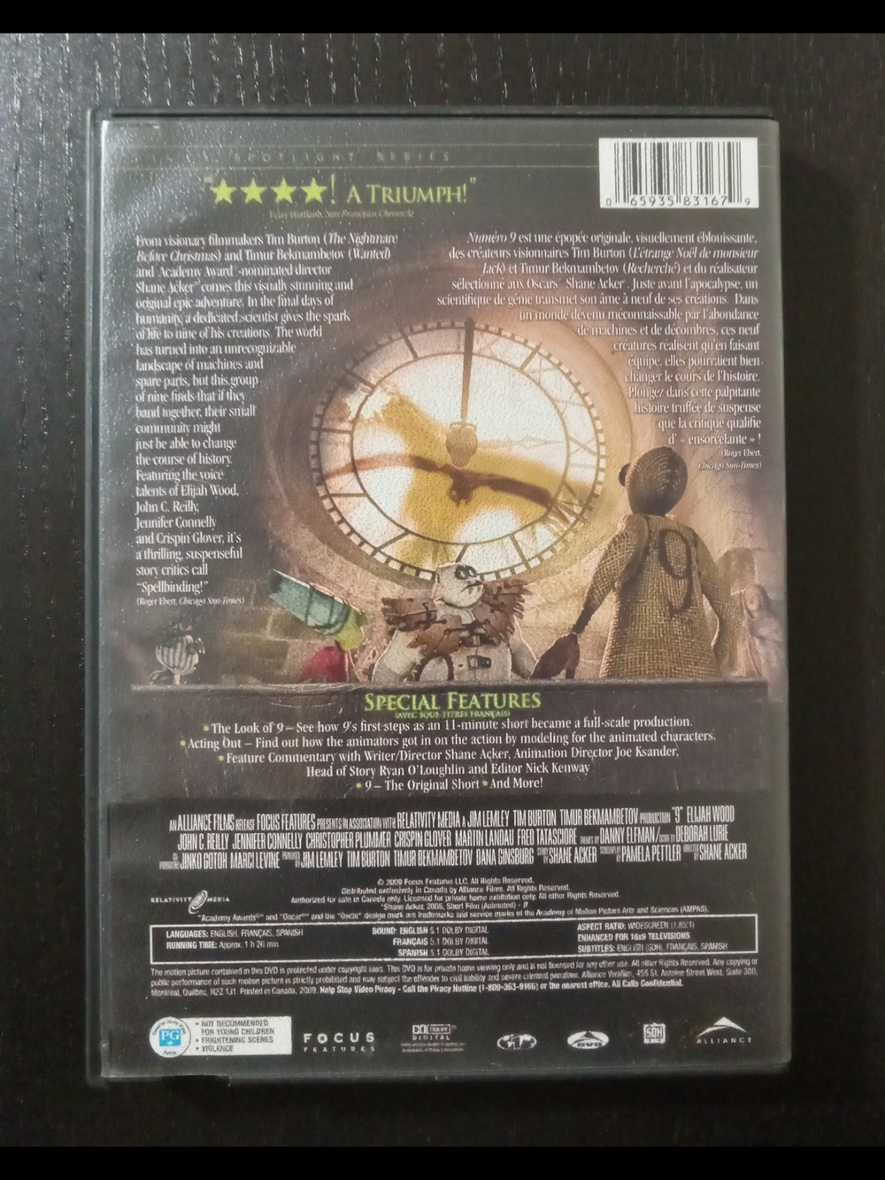 👾4/$20👾 9 DVD - Tim Burton Production - Picture 2 of 3